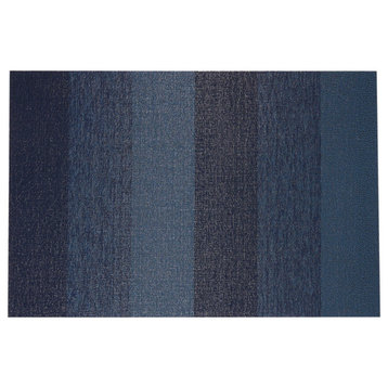 Marbled Stripe Shag, Bay Blue, 18"x28"