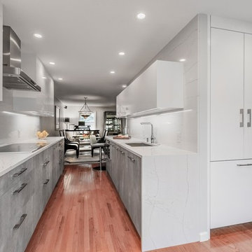 A concrete application to a Waltham kitchen renovation