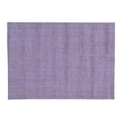 TONE ON TONE WOOL AND BAMBOO SILK HAND LOOMED ORIENTAL RUG - Area Rugs