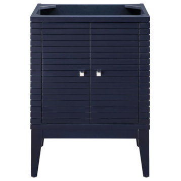 Linden 24" Single Vanity Cabinet, Navy Blue