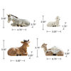 12-Piece Ivory Resin Nativity Figurine Set