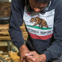 The Custom Shop Crew at work - Hardwood Flooring