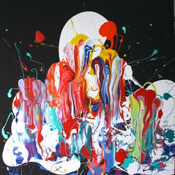 Melbourne City by Anette Spinks - Paintings