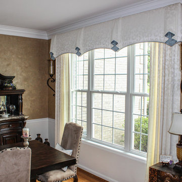 Cornice over Drapery Panels