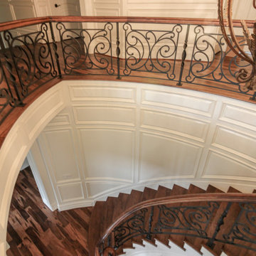 Project #74 | Circular Staircase with Hand-Forged Metal Panels
