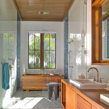 Colour schemes that might work with teak & orangey oak?