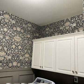 Wallpaper installation Laundry Room in Palo Alto