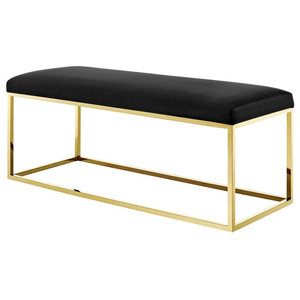 Accent Bench Contemporary Upholstered Benches By Best Master Furniture Houzz