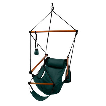 Hammaka Hammocks Original Hanging Air Chair, Hunter Green, Wood