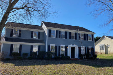 Inspiration for a timeless exterior home remodel in Charlotte
