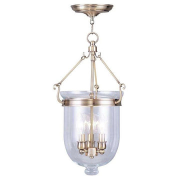 Jefferson Chain-Hang Light, Antique Brass