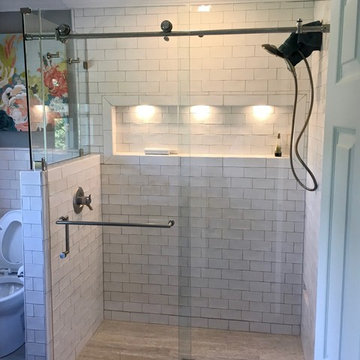 Frameless Slider Shower Glass