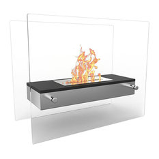 Regal Flame Vista Tabletop Portable Bio Ethanol Fireplace, Black