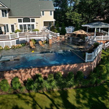 raised deck and terrace