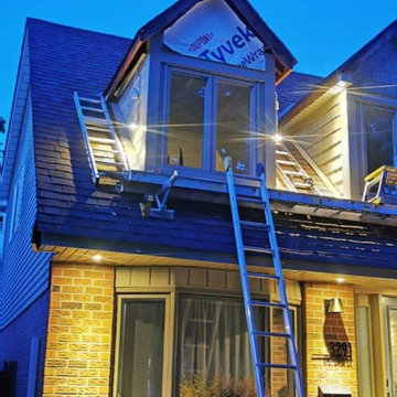 Siding Installation - James Hardie Shingles Aged Pewter