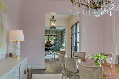 Dining room - traditional dining room idea in Houston