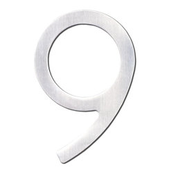3" Self-Adhesive Stainless Condo Complex Numbers - House Numbers