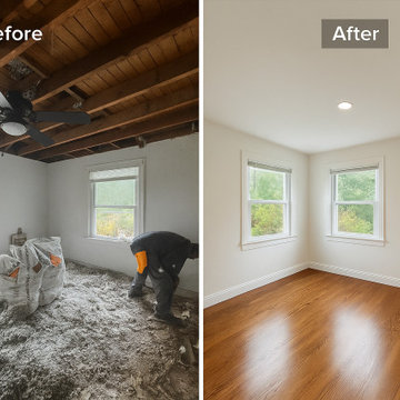 Bedroom - Ceiling Renovation – From Structural Repair to Modern Comfort