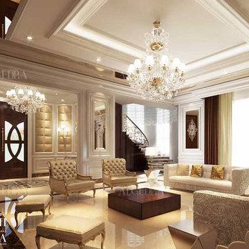 Living room design in Abu Dhabi