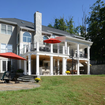 Exterior Remodel Turns Home Backyard into Gorgeous Retreat in Great Falls, Va