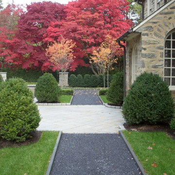 Boxwood, Gravel Path, Entry Landscape