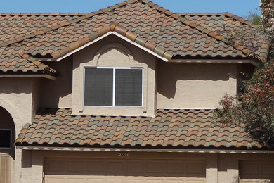 Example of a southwest exterior home design in Phoenix