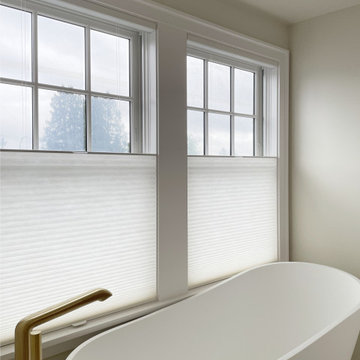 Top-Down/Bottom-Up Honeycomb Shades for Bathroom | Amazing Blinds by Armi