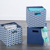 Polyester Cube Solid Nautical Blue Square 13"x13"x13"