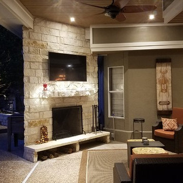 Kamp Covered Patio & Fireplace