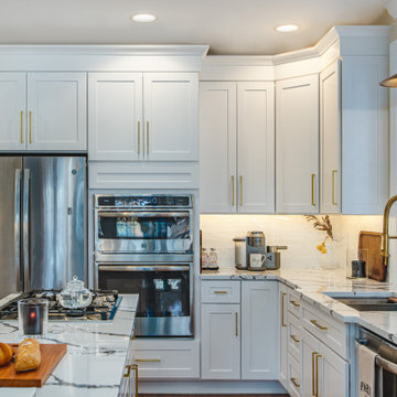 Beautiful Countertop & Lighting Kitchen Project - Ashburn