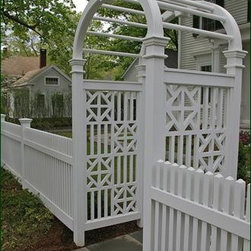 Arbor with Chippendale Panels - Pergolas