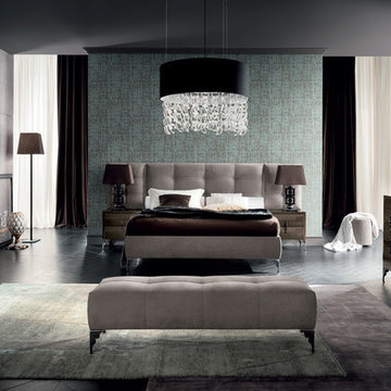 Dune Visone Italian Upholstered Bed by Rossetto