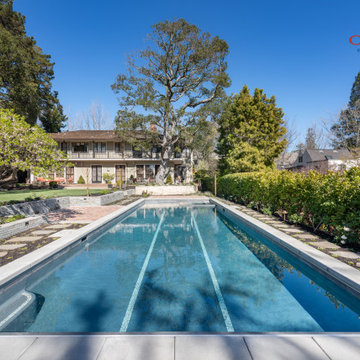 Piedmont pool extreme make over of a 1937 backyard