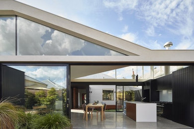 Design ideas for a contemporary home design in Melbourne.