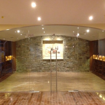 Custom Sapele Mahogany wine cellar