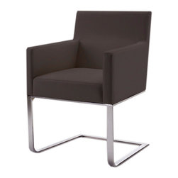 Autumn Medium Back Dining Armchair | Wenge - Dining Chairs
