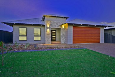 Design ideas for a modern exterior in Perth.