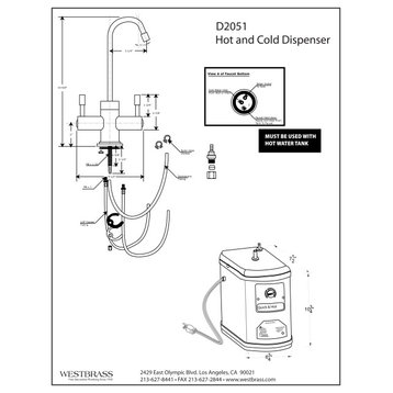 CO141 Instant Hot Water Dispenser, Satin Nickel