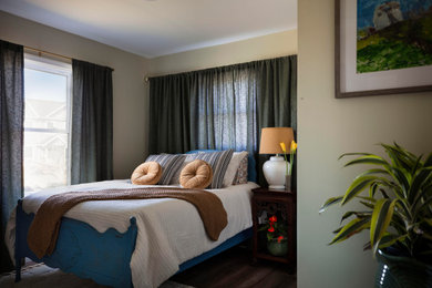 Transitional guest bedroom photo in New York