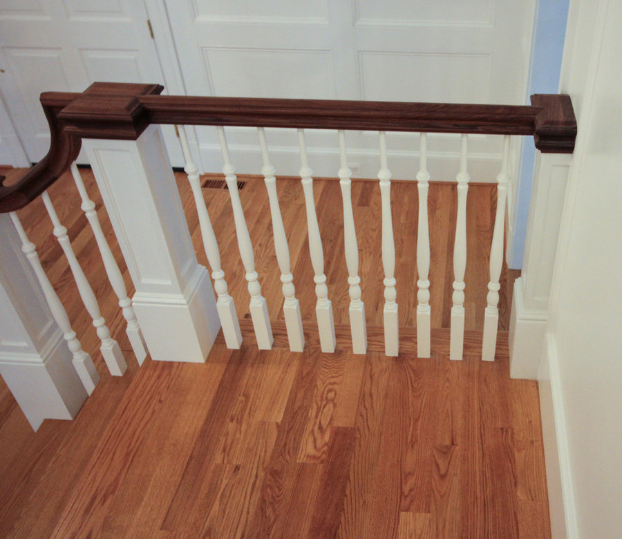 Elegant Wall-Mounted Craftsman Style Staircase, Arlington VA 22205