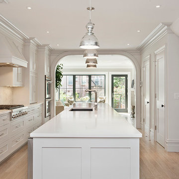 White & Stainless Steel Kitchen