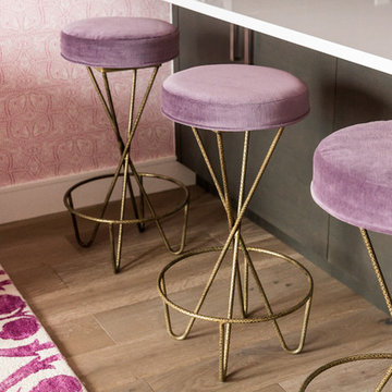 Magenta and Navy Pad Bar