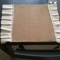 Reversible Burlap and Silk Placemat - Tabletop