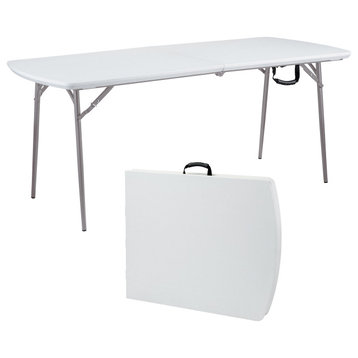 NPS 30" x 72" Heavy Duty Fold-in-Half Table, Speckled Grey