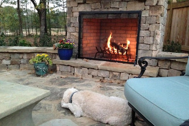 Inspiration for a rustic patio remodel in Jackson