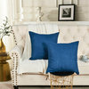 Suede Pillow Shell with Big Zipper, Blue Wing Tea, 20x20"