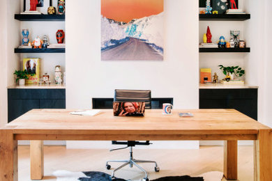 Minimalist home office photo in Denver