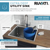 22-inch Deep Laundry Utility Sink 16 Gauge Stainless Steel - RVU6022