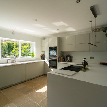 Modern Jade Kitchen in Abingdon