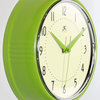 Retro Round 9.5" Apple Green Wall Clock